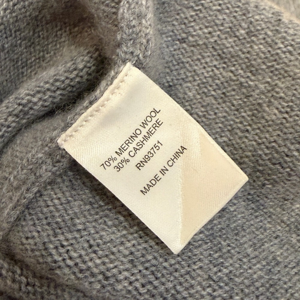 InCashmere Grey Pearl-Dotted Crewneck Sweater - Picture 7 of 7